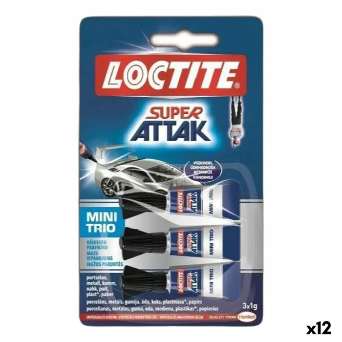 Моментно Лепило Loctite 1 g 3 Части (12 броя)