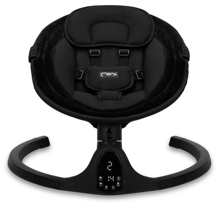 Електрическа бебешка люлка MoMi - Kenani, Onyx