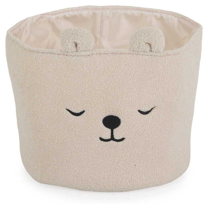 Кош за съхранение на играчки Moni Toys - Milo, 30 x 30 cm, Ivory