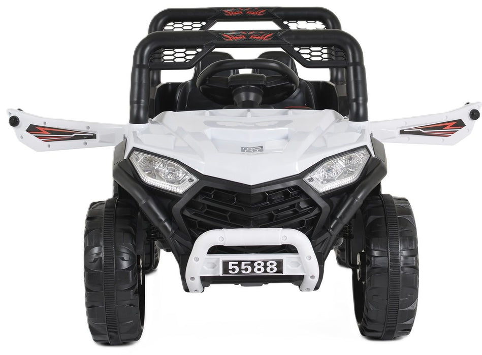 Акумулаторен джип Moni - 5588 Fast utv, бял
