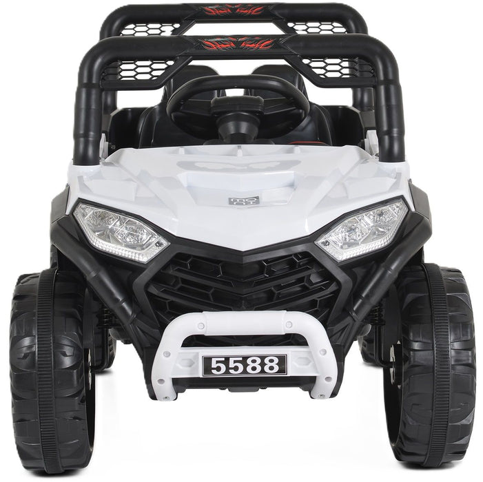 Акумулаторен джип Moni - 5588 Fast utv, бял