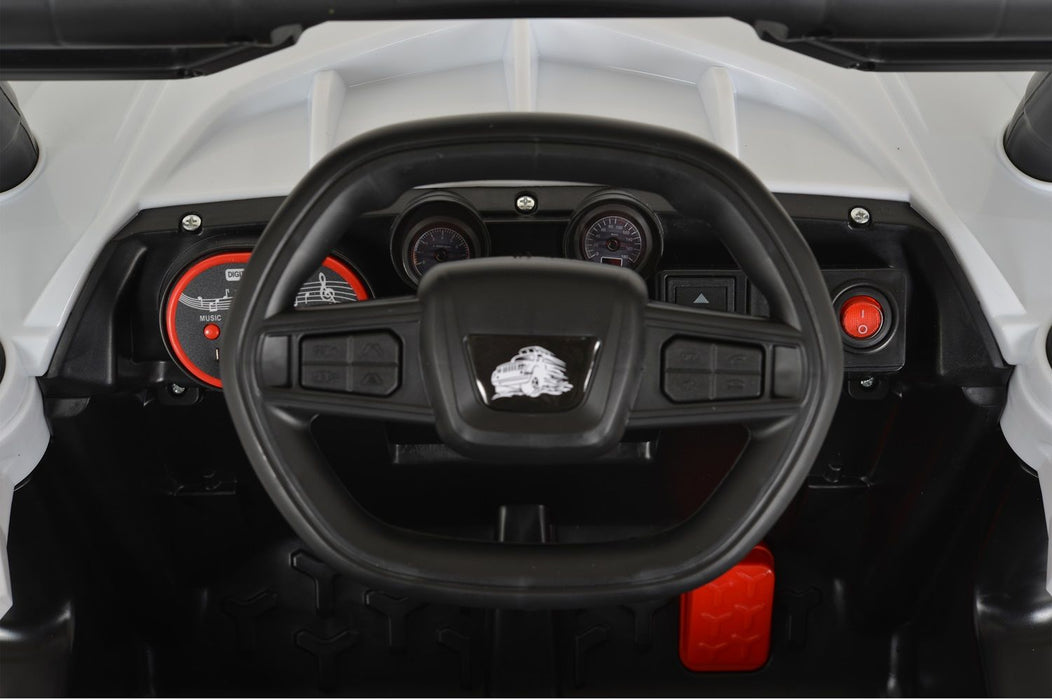 Акумулаторен джип Moni - 5588 Fast utv, бял