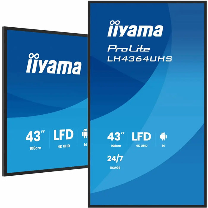 Монитор Iiyama LH4364UHS-B1AG 43’’ 4K Ultra HD