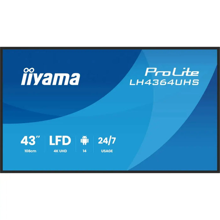 Монитор Iiyama LH4364UHS-B1AG 43’’ 4K Ultra HD