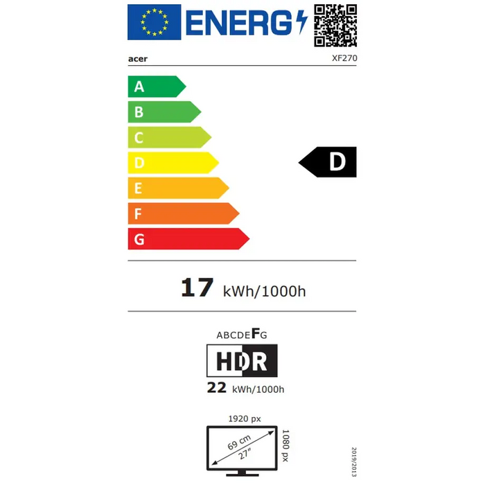 Монитор Acer Nitro XF270S3biphx 27’ VA Anti-Glare