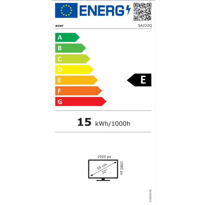 Монитор Acer SA222QEbi 21.5’ IPS Wide LED