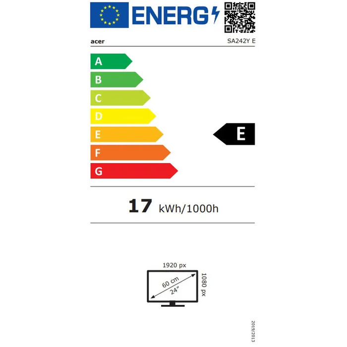 Монитор Acer SA242YEwi 23.8’ IPS Wide LED