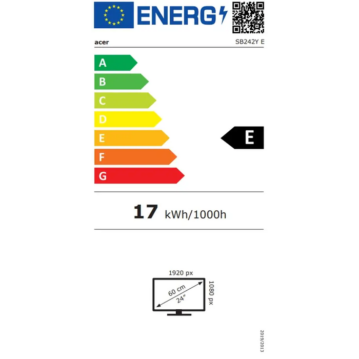 Монитор Acer SB242YEbi 23.8’ IPS Wide LED