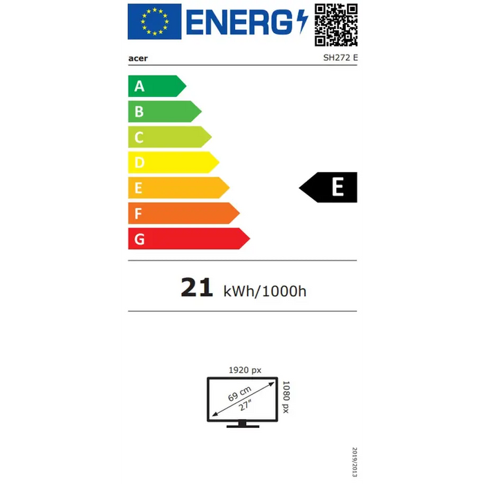 Монитор Acer SH272Ebmihux 27’ IPS LED ZeroFrame