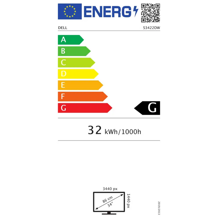 Монитор Dell S3422DW 34’ Curved AG LED 21:9 VA 4ms