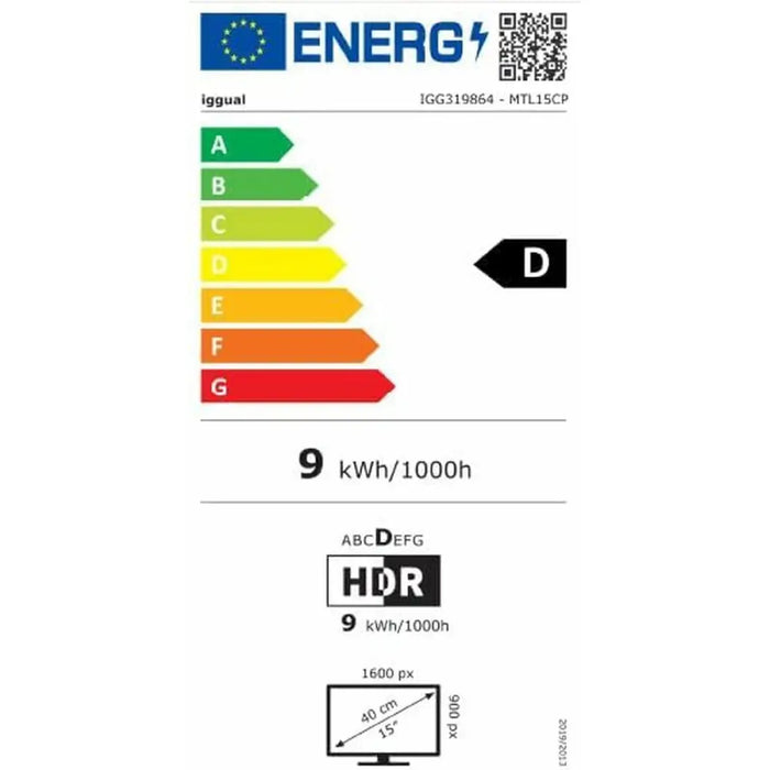Монитор iggual IGG319864 15’’ HD+