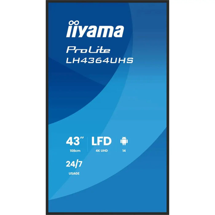 Монитор Iiyama LH4364UHS-B1AG 43’’ 4K Ultra HD