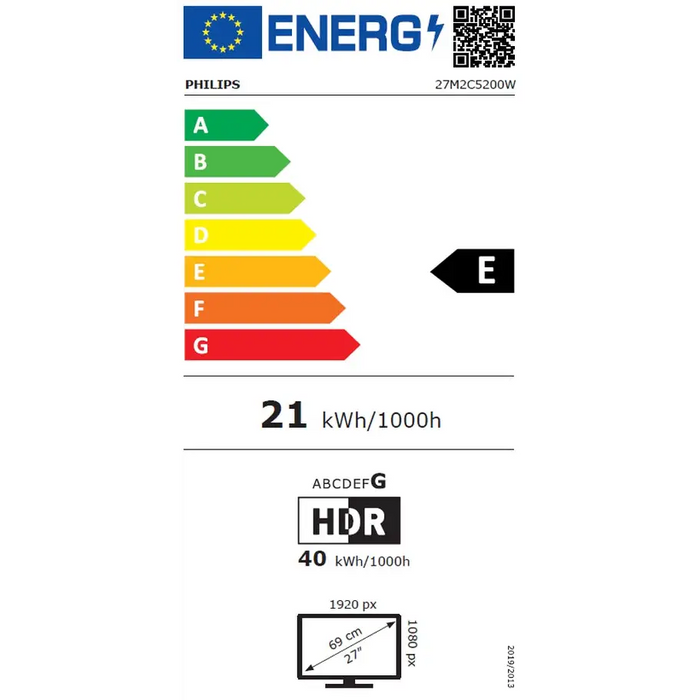 Монитор Philips Evnia 27M2C5200W 27’’ Curved