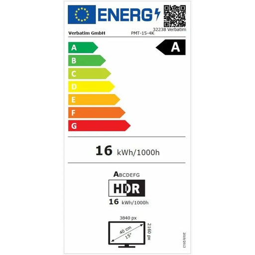 Монитор Verbatim 32239 4K Ultra HD 17,3’’