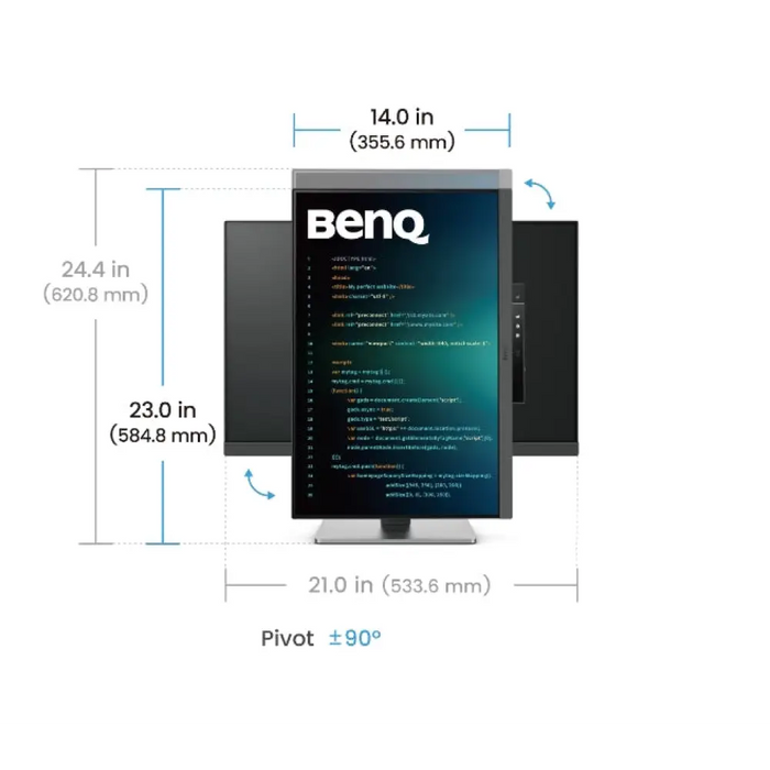 Монитор за програмиране BenQ RD240Q 24.1’’ IPS 2560x1600 5
