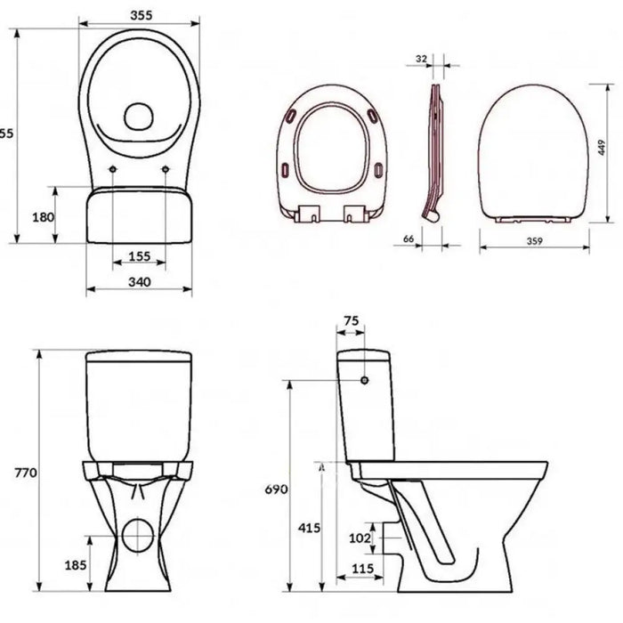 МОНОБЛОК CERSANIT CERSANIA II SIMPLEON