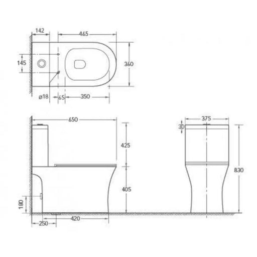 МОНОБЛОК INTER CERAMIC 7937P NEW