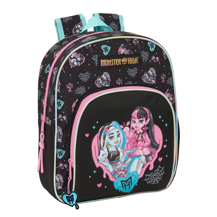 Училищна чанта Monster High Черен 28 x 34 x 10 cm