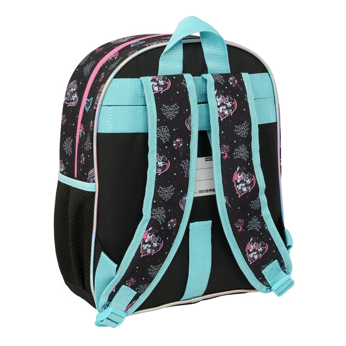 Училищна чанта Monster High Черен 28 x 34 x 10 cm