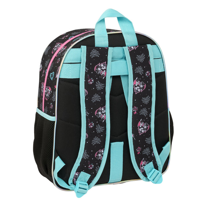 Училищна чанта Monster High Черен 32 x 38 x 12 cm