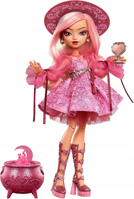 Кукла Monster High Moonspell Magic - Carina Song, с розов тоалет и магически аксесоари