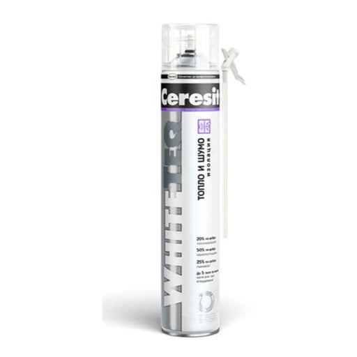 МОНТАЖНА ПУ ПЯНА РЪЧНА CERESIT WHITEQ