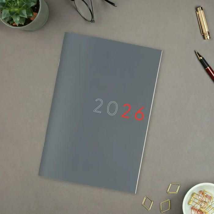Monthly planner Finocam Сив хартия 16,5 x 24 cm