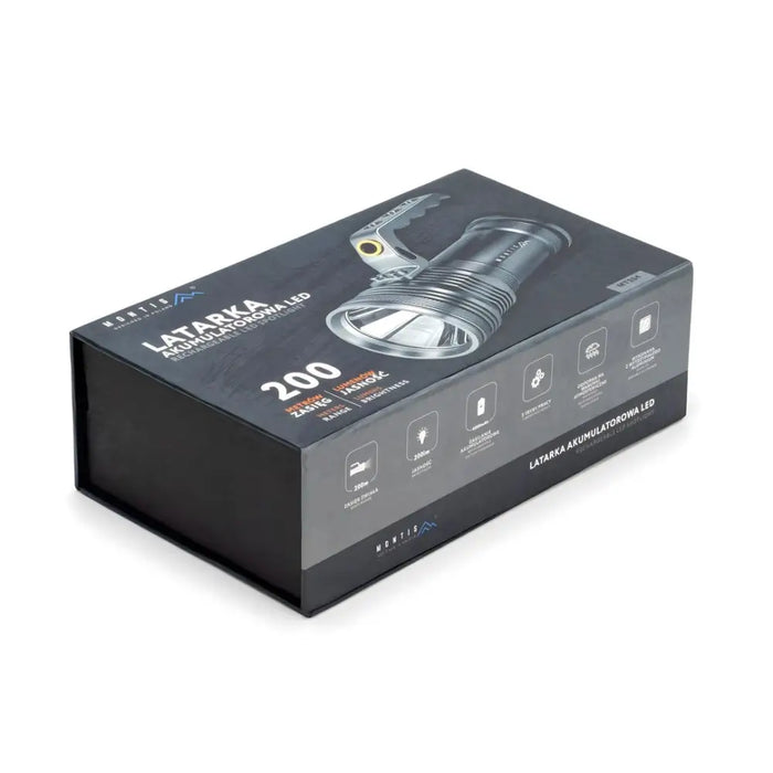 Montis Aluminiowa ręczna latarka akumulatorowa LED MT154