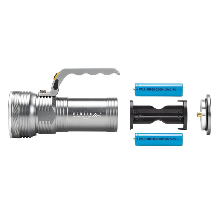 Montis Aluminiowa ręczna latarka akumulatorowa LED MT154