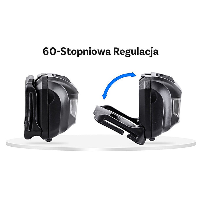Montis Bateryjna latarka nagłowna z sensorem MT002 Red, Black Headband фенерче LED