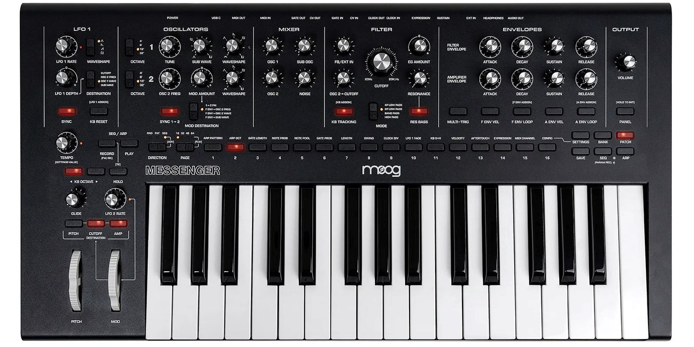 MOOG Messenger - монофоничен аналогов клавирен синтезатор