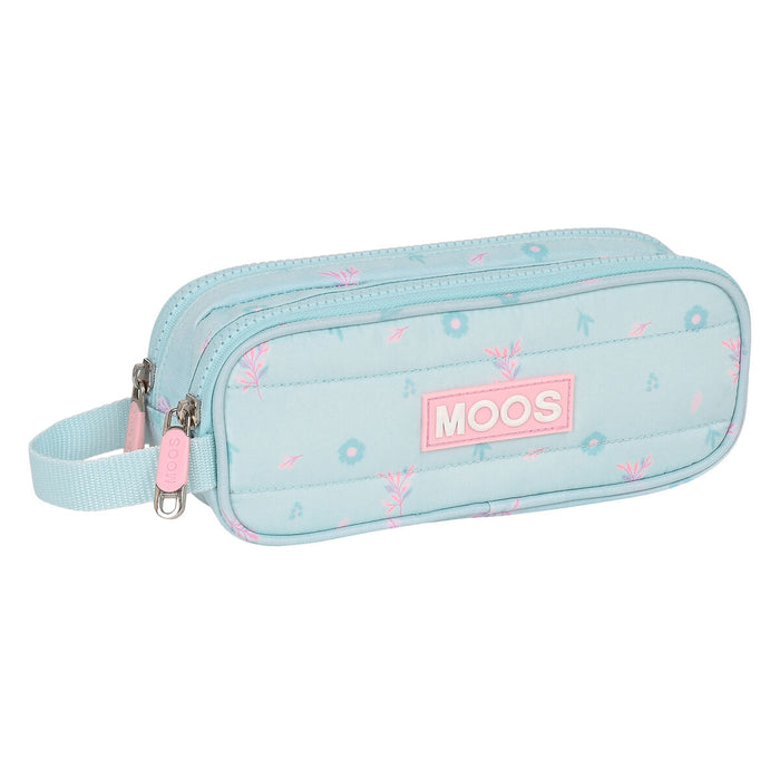 Двоен Моливник Moos Garden цвят тюркоаз 21 x 8 x 6 cm