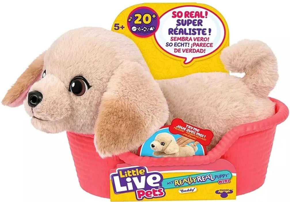 Интерактивна плюшена играчка Moose Little Live Pets - Really Real Puppy, лабрадорът Бъди