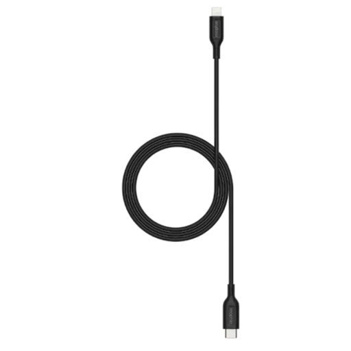 Mophie Essentials Lightning към USB-C кабел 1 м - черен