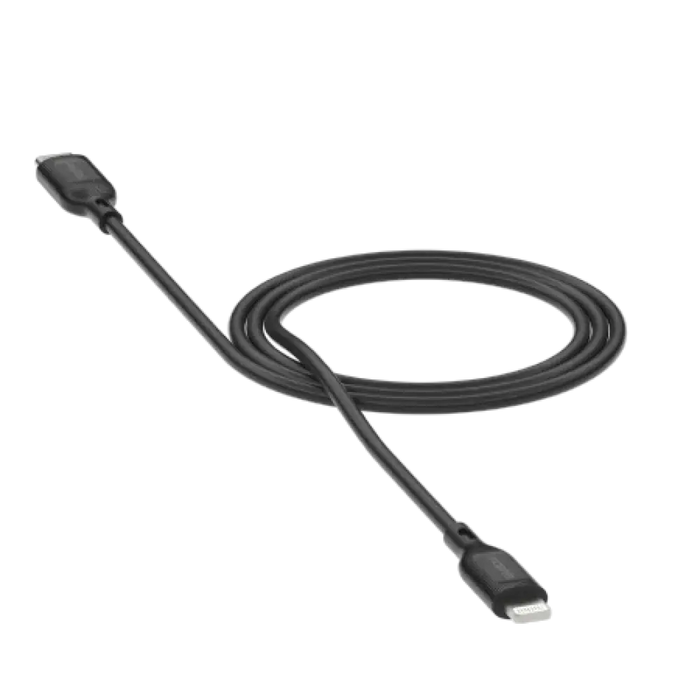Mophie Essentials Lightning към USB-C кабел 1 м - черен