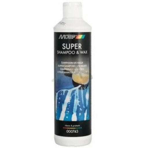 MOTIP SUPER SHAMPOO&WAX 500ML Шампоан вакса