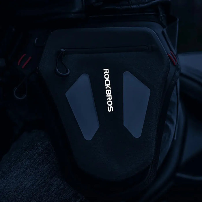 Мото чанта Rockbros за крак бедро кръст рамо - черна