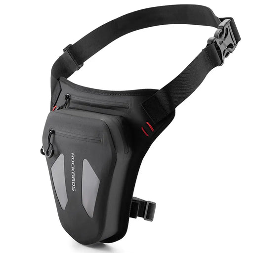 Мото чанта Rockbros за крак бедро кръст рамо - черна