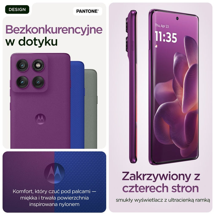 Motorola edge 60 pro 16,9 cm (6,67") Dual SIM Android 15 5G USB Type-C 12 GB 512 GB 6000 mAh Лилав