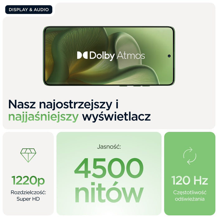 Motorola edge 60 16.9 см (6.67") Две SIM карти Android 15 5G USB Type-C 12 GB 512 GB 5200 mAh Зелен