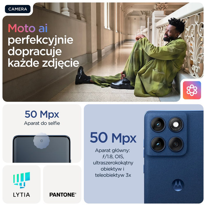 Motorola edge 60 16.9 см (6.67") Две SIM карти Android 15 5G USB Type-C 12 GB 512 GB 5200 mAh Син