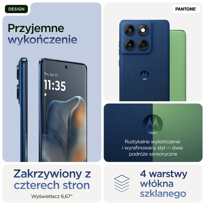 Motorola edge 60 16.9 см (6.67") Две SIM карти Android 15 5G USB Type-C 12 GB 512 GB 5200 mAh Син