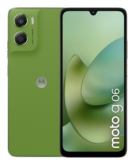 Motorola moto g06 17.5 см (6.88") Две SIM карти Android 15 4G USB Type-C 4 GB 128 GB 5200 mAh Зелен