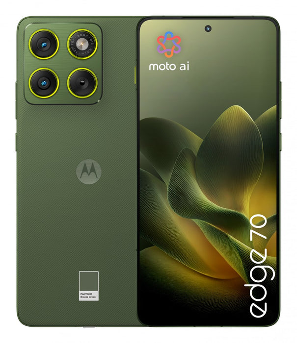 Motorola edge 70 17 см (6.7") Две SIM карти Android 16.0 5G USB Type-C 12 GB 512 GB 4800 mAh Зелен