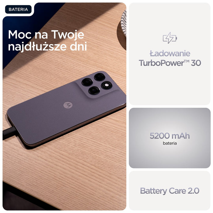 Motorola moto g67 17.3 см (6.8") Хибриден Двойна SIM карта Android 16.0 5G USB Type-C 8 GB 128 GB 5200 mAh Сив
