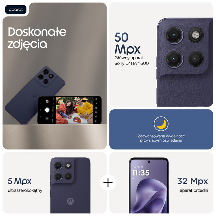 Motorola moto g17 power 17.1 см (6.72") Хибриден Двойна SIM карта Android 15 USB Type-C 8 GB 256 GB 6000 mAh Лилав