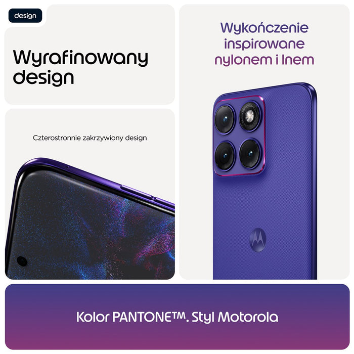 Motorola edge 70 fusion 17.2 см (6.78") Две SIM карти Android 16.0 5G USB Type-C 12 GB 256 GB 7000 mAh Виолетов