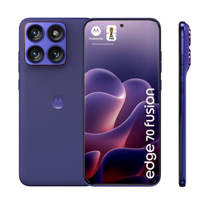 Motorola edge 70 fusion 17.2 см (6.78") Две SIM карти Android 16.0 5G USB Type-C 12 GB 256 GB 7000 mAh Виолетов