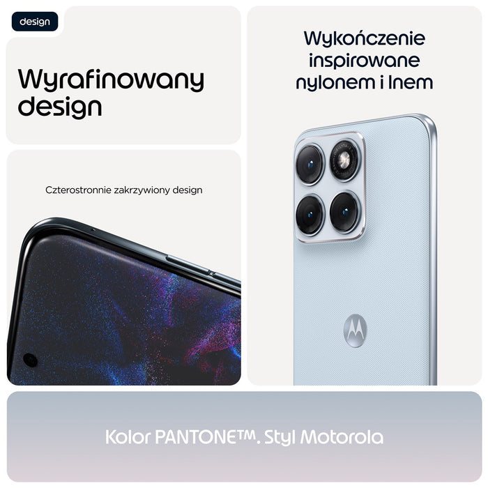 Motorola edge 70 fusion 17.2 см (6.78") Две SIM карти Android 16.0 5G USB Type-C 12 GB 256 GB 7000 mAh Светлосин
