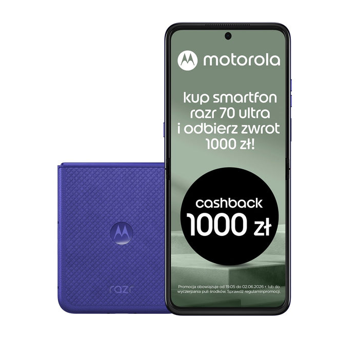 Motorola razr 70 ultra 17.7 см (6.96") Две SIM карти Android 16.0 5G USB Type-C 16 GB 512 GB 5000 mAh Виолетов